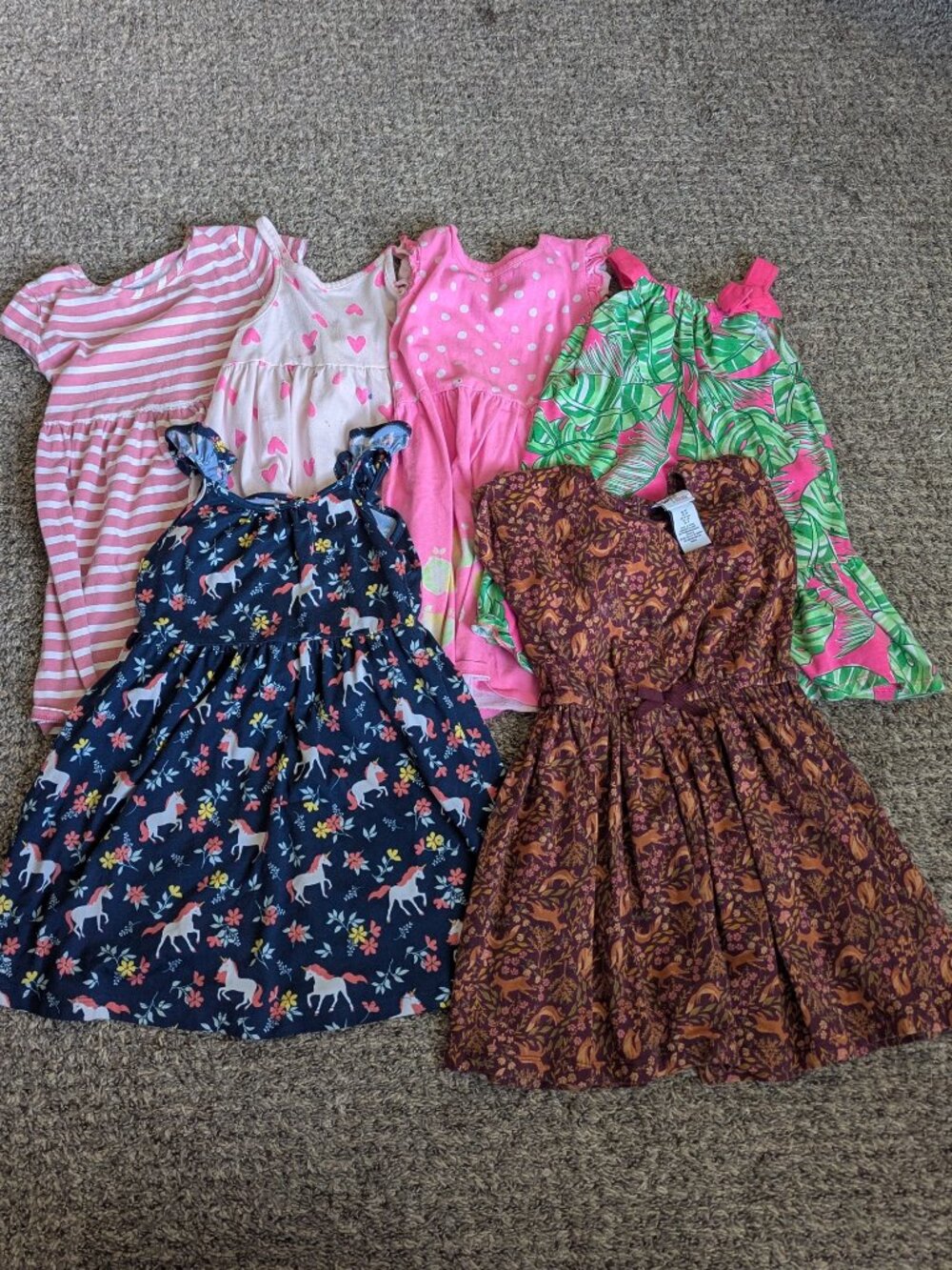 Lot of 6 Girls Dresses Size 5